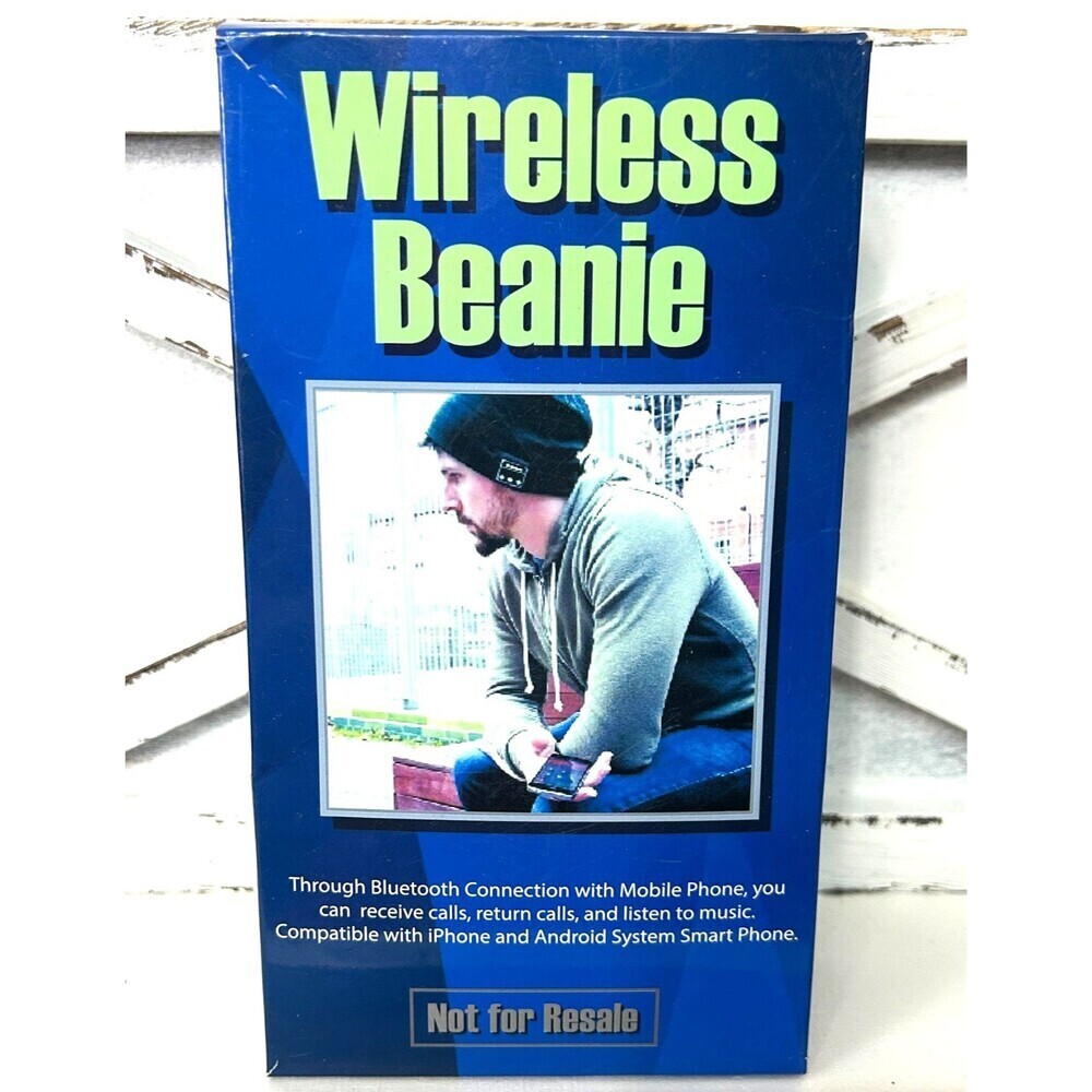 Bluetooth Wireless Beanie Hat Music Headphone Speaker Compatible iPhone Android